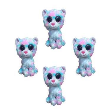 Imagem de Kit C/4x Brinquedo de Pelúcia Gato Pintado - Ty Rara