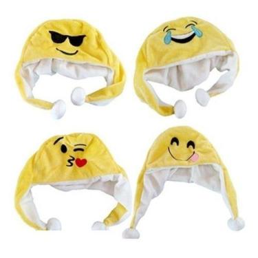 Imagem de Kit 5 Touca Gorro Pelucia Emoji  Emoction Zapzap - oem