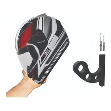 Imagem de Suporte De Parede Para Capacete Cinza - 3D Art