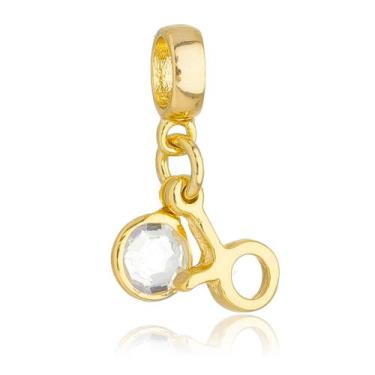 Imagem de Berloque Signo Touro Banhado a Ouro 18k - WORK SEMIJOIAS