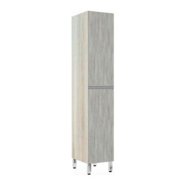 Imagem de Paneleiro 40Cm 2 Portas Lis Legno Crema Com Concreto - LUCIANE