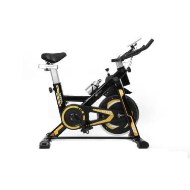 Imagem de Bicicleta Spinning Roda De Inercia De 13kg Preto E Amarelo - WCT FITNE