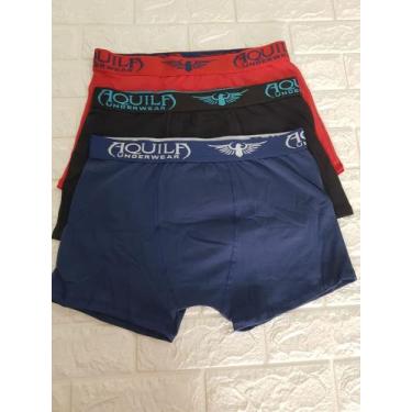 Imagem de Kit 09 Cuecas Boxer Cotton (110E) - AQUILA, G3