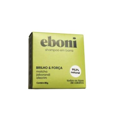 Imagem de Shampoo Barra 80g Desentoxicante Eboni de Matcha Vegano Todos Cabelos