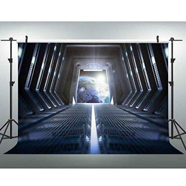 Imagem de EOA 7 (L) x 5 (H) Nave espacial fundo de fundo de estação espacial Spacecraft fundo - Ótimo para aniversário, estúdio, cabine, festa, eventos, retrato use acessórios de sessão de fotos