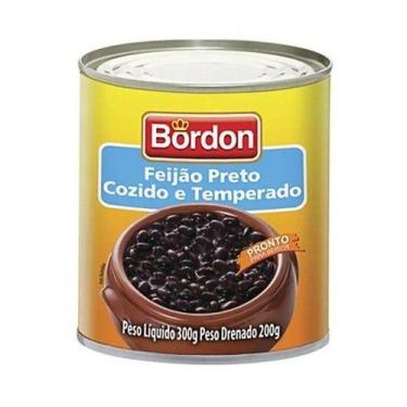 Imagem de FEIJAO PRETO COzido e temperado PRONTO BORDON Lata 300G