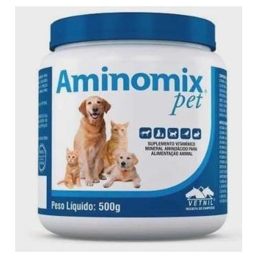 Imagem de Aminomix Pet Suplemento P/ Animais 500g - VETNIL