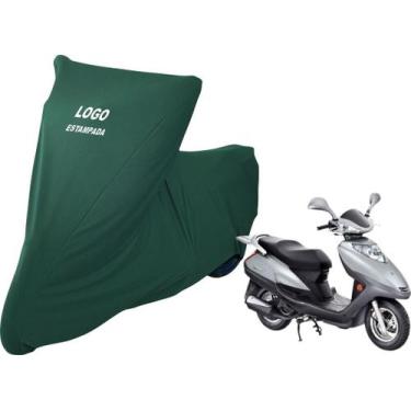 Imagem de Capa De Moto DafraSmart De Tecido Lycra Alta Durabilidade - Mz, Verde