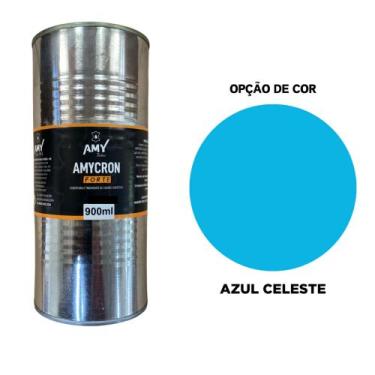 Imagem de Amycron 900ml - tinta para couro (loja oficial), AZUL CELESTE