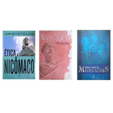 Imagem de Combo 3 Livros Filosofia Aristóteles Platão Marco Aurélio Meditações +