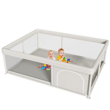 Imagem de Cercadinho para bebês Hiaksedt Large 165x127 cm com portão com zíper