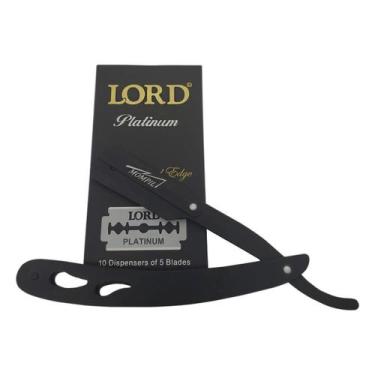 Imagem de Navalhete Navalha Profissional + 50 Lâminas - Kit Barbeiro - Mompil