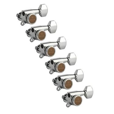 Imagem de Gotoh Sintonizadores de guitarra Magnum Lock-Trad 6 em linha, cromado