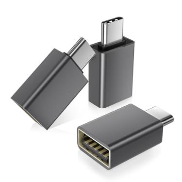 Imagem de Basesailor Pacote com 3 adaptadores USB C para USB, USBC macho para fêmea 3.0 OTG MacBo...