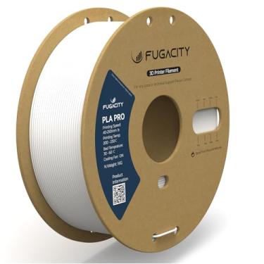 Imagem de Fugacity Filamento PLA 1,75 mm, superfície fosca branca filamento de impressora 3D carretel de 1 kg (N.W 1.0 kg), precisão dimensional +/- 0,02 mm, efeito de impressão aprimorado para a maioria das