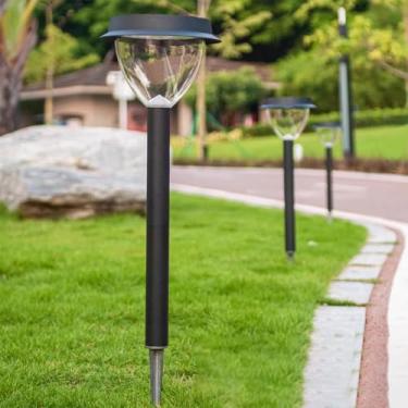 Imagem de Lâmpada de gramado solar ao ar livre contemporânea à prova d 'água Villa Jardim Pátio Bairro Residencial Bairros Lâmpada de gramado (Estilo 33 H70CM Solar 1PCS)