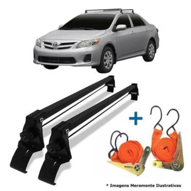 Imagem de Rack De Teto Bagageiro + 2 Cintas Corolla Ano 03/08 - Vhip