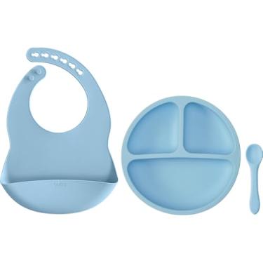 Imagem de Buba, Kit Refeição Em Silicone Azul