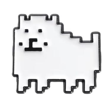 Imagem de Annoying Dog Undertale Sans Papyrus Indie Video Game 2,5 cm Emblema de broche esmaltado, 1 Inch, Esmalte, Esmalte