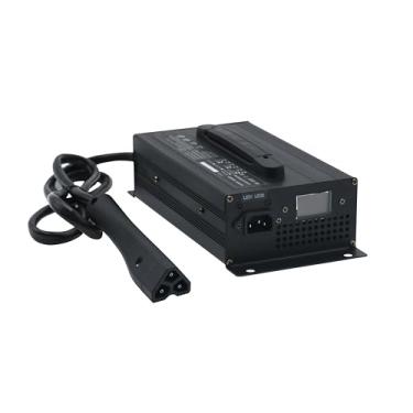 Imagem de Carregador de bateria para carrinho de golfe 12V/24V/36V/48V/60V/72V carregador de bateria de carro 1200W com plugue EZGO RXV para carregamento de baterias de chumbo-ácido,36v 25a