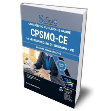 Imagem de Apostila CPSMQ-CE - Auxiliar Administrativo - Editora Solução