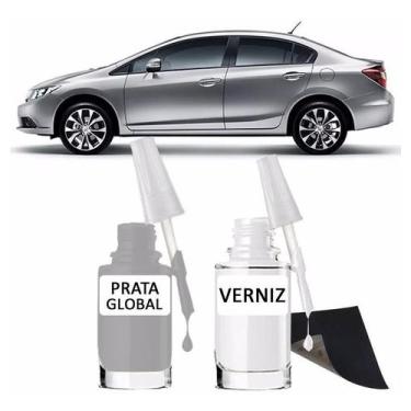 Imagem de Tinta Retoque Tira Risco Automotivo Prata Global Prata - Mgn