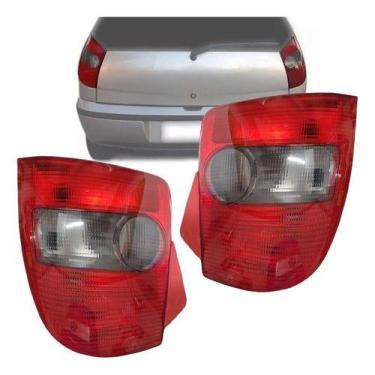 Imagem de Par De Lanterna Traseira Palio G1 96 97 98 99 00 Young Fumê - Cofran, 