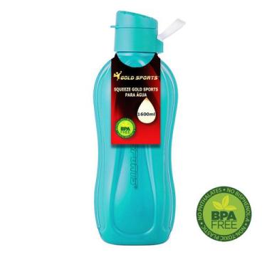 Imagem de Garrafa Squeeze Gold Sports Resistente - BPA FREE 1600ml, Verde, Uniss