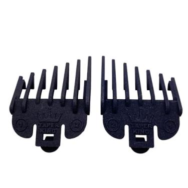 Imagem de Taper King Conjunto de aparador de cabelo com pente guia – à prova de tolos cônicos e desbotamento em casa! – (compatível com Oster, ônix – #1 a #2 (3 mm a 6 mm))