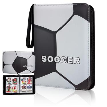 Imagem de CDROPS Pasta Para Cartões Compatível Com Cartas De Futebol, Cartas Colecionáveis, Mtg E Outros Tcg, Acomoda 400 Cartas Com 50 Páginas Removíveis, Porta-Cartões Colecionável Para Cartas De Tamanho Pa