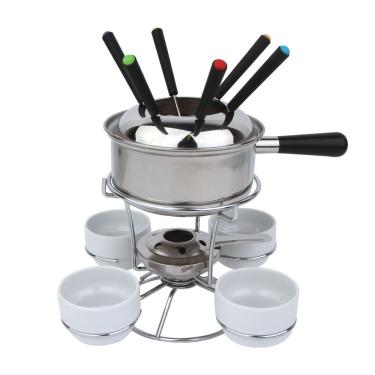 Imagem de Aparelho de Fondue Inox com 14 Peças- A\CASA Aparelho de Fondue Inox Inox com 14 Peças- A\CASA