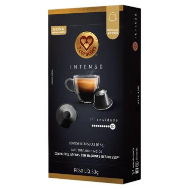 Imagem de Café 3 CORAÇÕES Intenso Nespresso 10 Cápsulas