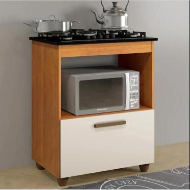 Imagem de Balcão Para Cooktop Salvia Kaiki Móveis - Nature/Off