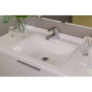 Imagem de Lavatório em Mármore Sintético 80cm Bari Móveis Bosi