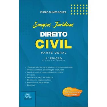 Imagem de Direito civil - sinopses jurídicas - parte geral - 2024