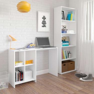 Imagem de Conjunto de Escrivaninha Matrix com Estante Multy Branco