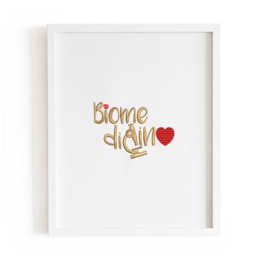 Imagem de Quadro A4 Bordado Biomedicina