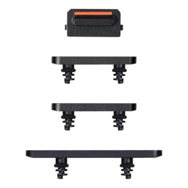 Imagem de Risidamoy Para iPhone 13, botão liga/desliga e botão de volume, botão lateral de substituição, botão de substituição, silencioso, botão de controle de mudo, modelo fixo: A2482 A2631 A2633 A2634 (luz