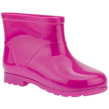 Imagem de Galocha Infantil Menina Bota Cano Curto Bota Borracha Chuva Cinza, Rosa, Pink e Preto (Pink, BR, Criança de 4 a 8 anos, Numérico, 25)