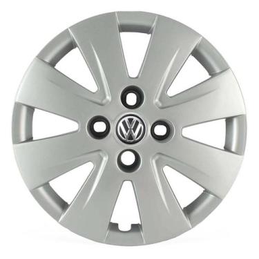 Imagem de Calota Aro 14 016CA-PTA + Emblema Alumínio VW 3D - Garagem Online Grid