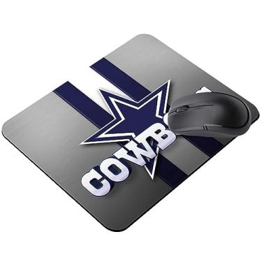 Imagem de Mousepad esportivo para jogos, presente para fãs de esportes, mousepad esportivo com base de borracha antiderrapante para laptop e computador - azul e branco