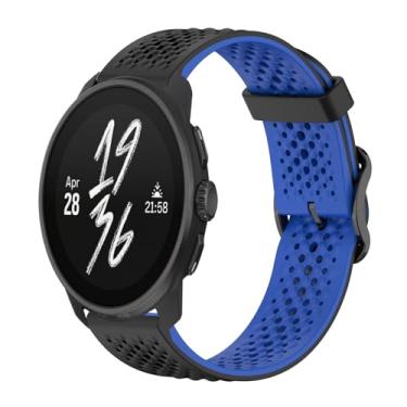Imagem de Gheper Pulseira de substituição compatível com Suunto Race/Race S/Vertical/9 Peak Pro/9 Peak/5 Peak, acessório para smartwatch, de silicone macio, respirável, 22 mm