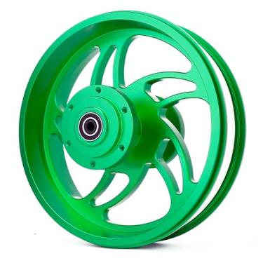 Imagem de BeaxTurbo Racing Upgrade Parts CNC Aluminum Rear Wheel hub-Future Storm Design for LOSI Promoto mx1/4 (Green)