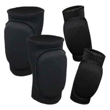 Imagem de Kit Goleiro Futsal Joelheira Cotoveleira Progne, M