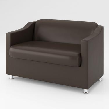 Imagem de Sofá Namoradeira Tilla Confortável Courino Cor:Marrom