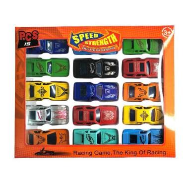 Imagem de Kit Com 45 Carrinhos Coloridos Coleção Carros De Brinquedo Colecionave