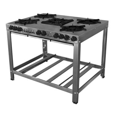 Imagem de Fogão Lustro Kenok 5 Bocas 2 Duplas Baixa Pressão Fblu5b.862