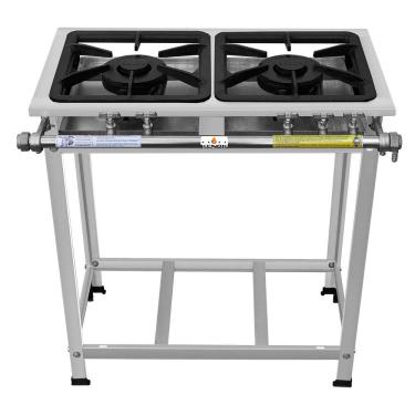 Imagem de Fogão Serv Kenok 2 Bocas Duplas Baixa Pressão Fbse2b.822