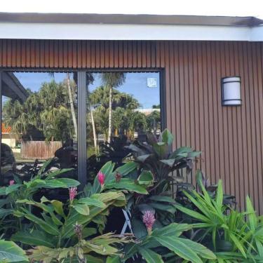 Imagem de Painel Ripado Externo Em Wpc 21,9cmx2,6cmx290cm Casa Grassi Rosewood