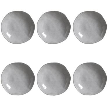 Imagem de Conjunto De Pratos Fundos 06 Peças Orgânico Concreto Porto Brasil